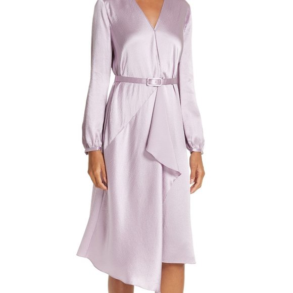 Lewit Dresses & Skirts - 5/$20 Lewit Hammered Satin Silk Dress Sz 16